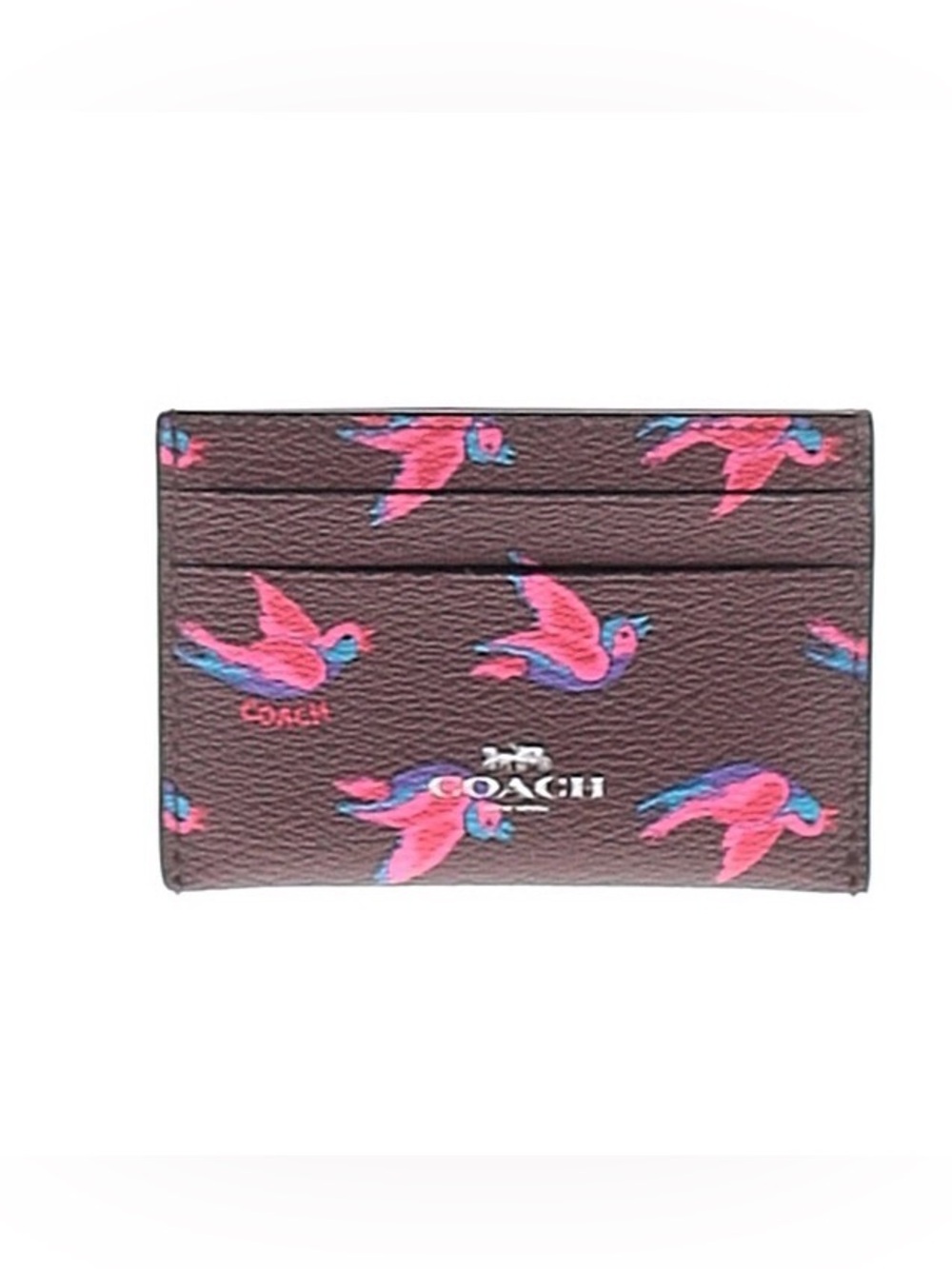 Coach Happy Bird Card Holder EUC